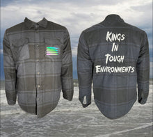 Load image into Gallery viewer, Kings reflective flannel
